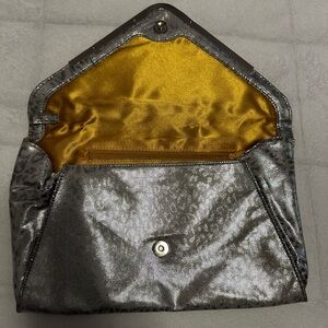 Large silver evening bag